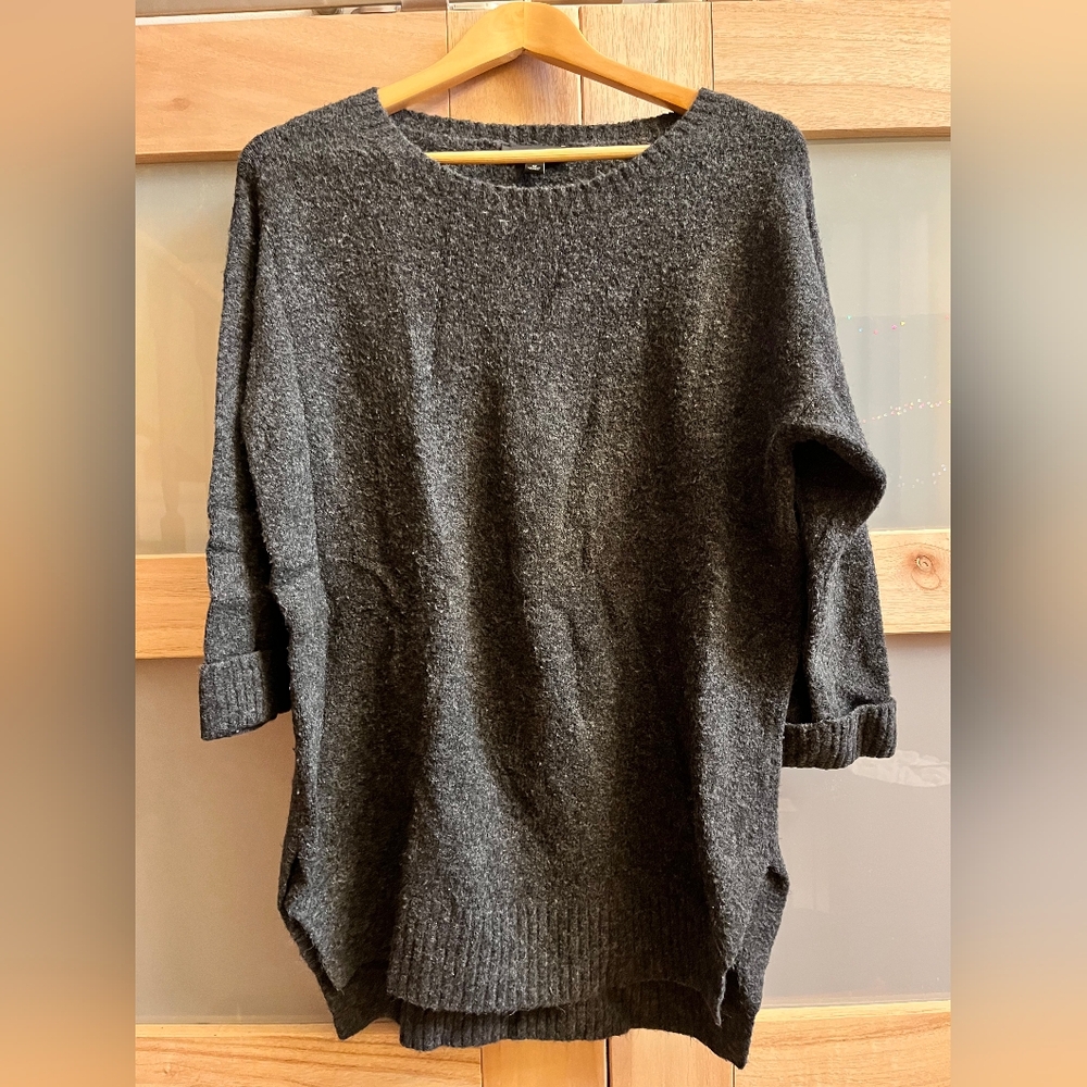 Ann Taylor Charcoal Knit Sweater